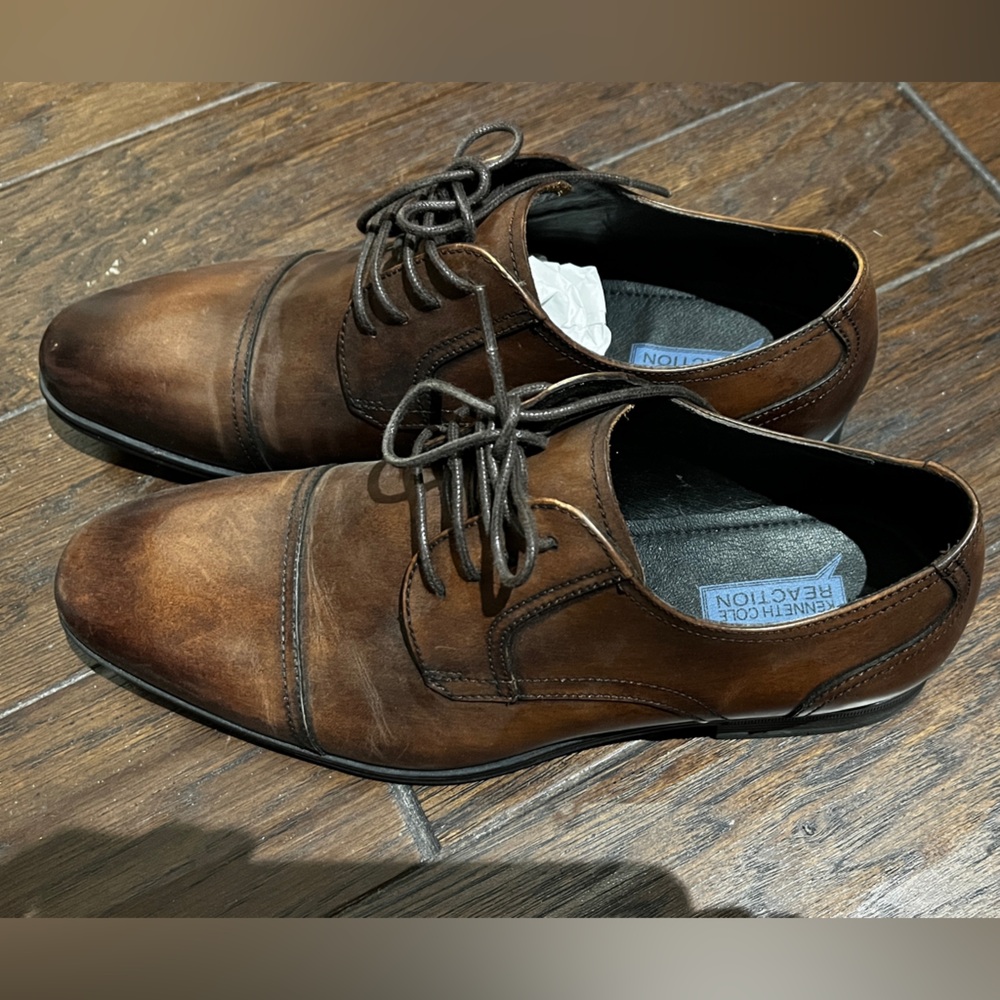 Kenneth Cole Reaction Men's Brown Dress Shoes NWOT